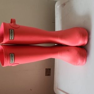 Neon Pink Hunter Boots